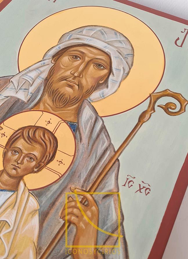 Icono de san José (detalle)