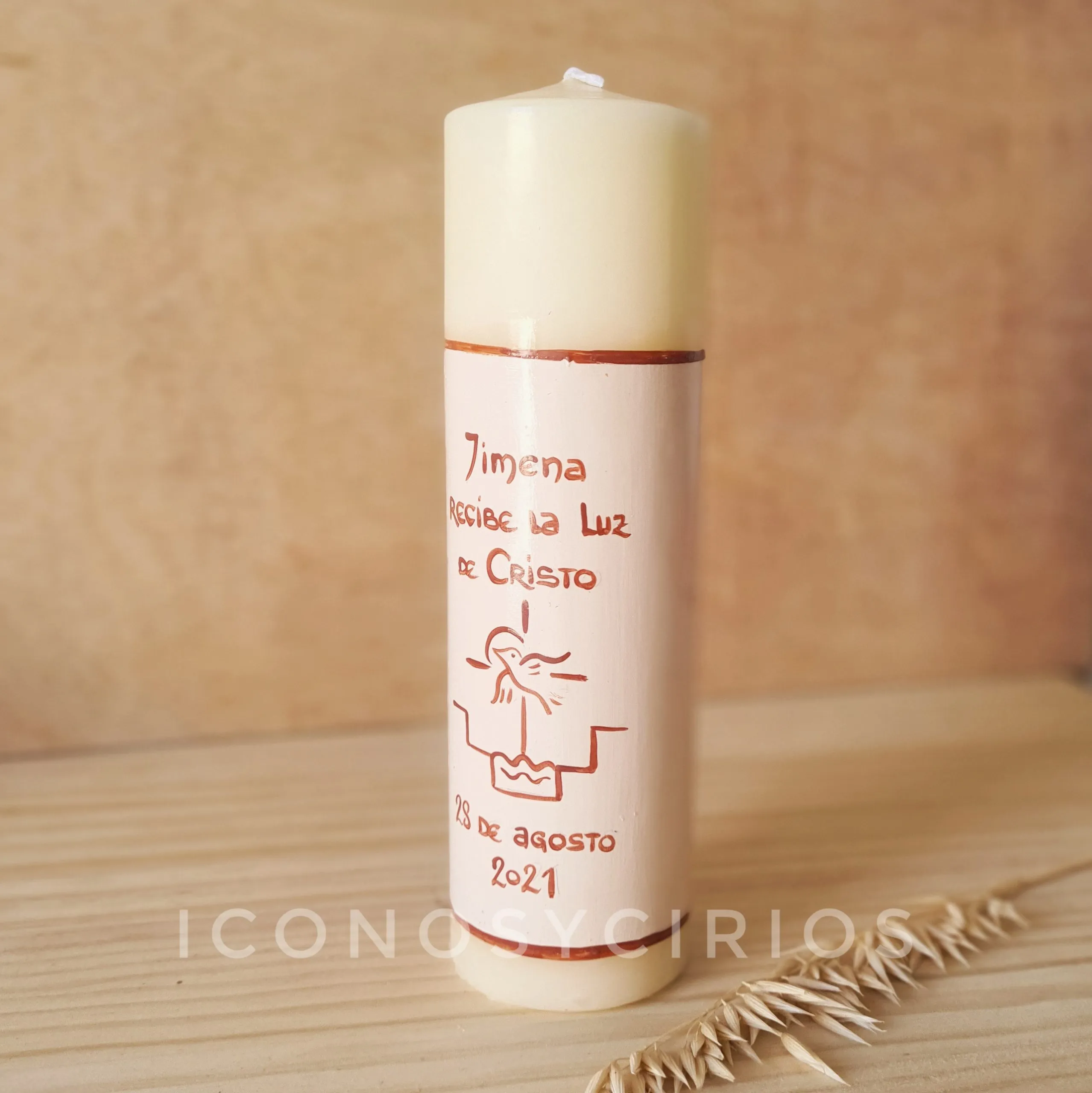 VELA DE BAUTISMO REVERSO