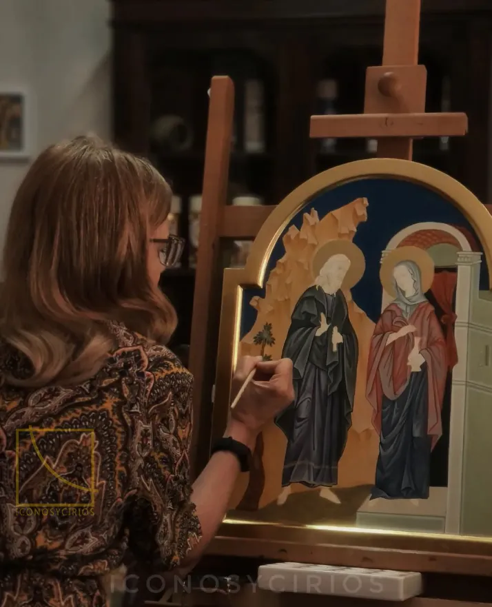 icono tradicional bizantino