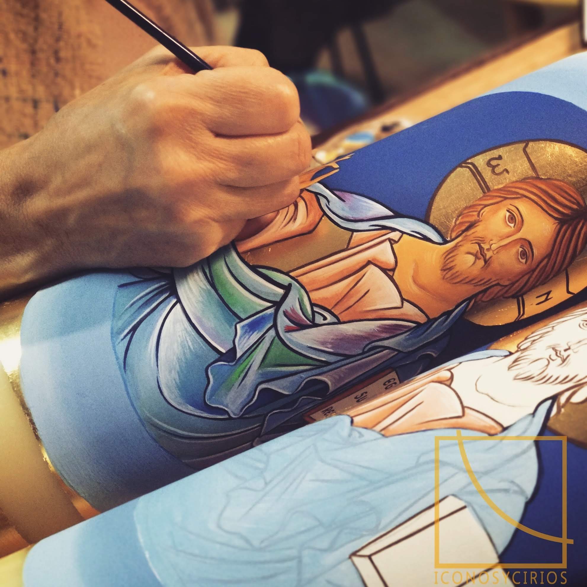 cirios pintados a mano